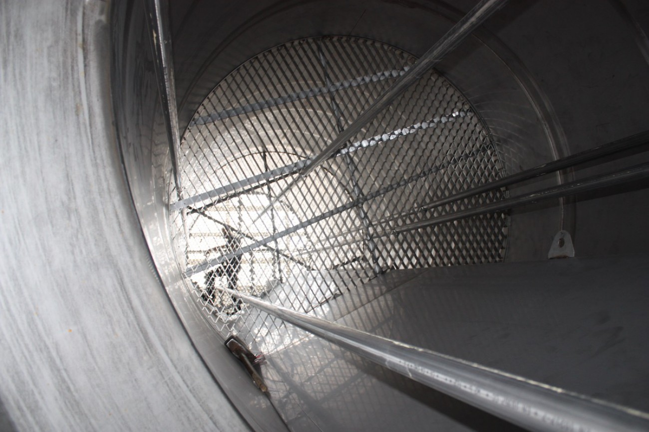 Eindampfanlage Verdampfer – Einblick in die leere Eindampferhülle