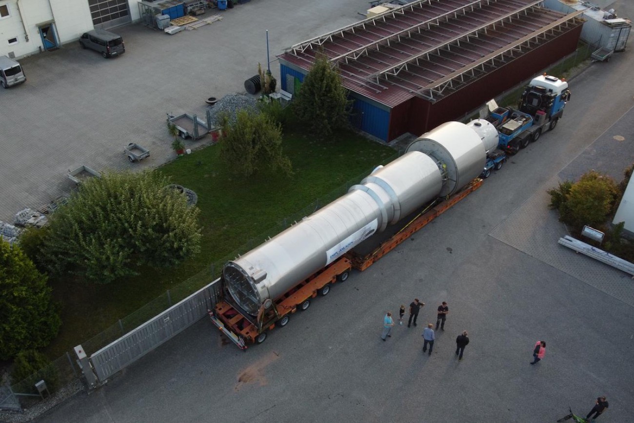 Eindampfanlage Verdampfer – Warten auf den Einbruch der Nacht